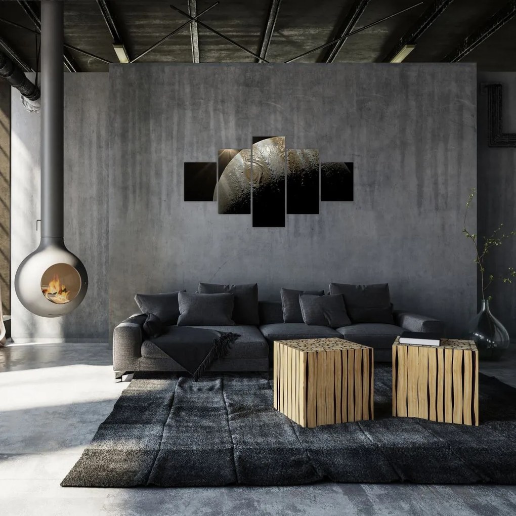 Obraz planety w kosmosie (125x70 cm)