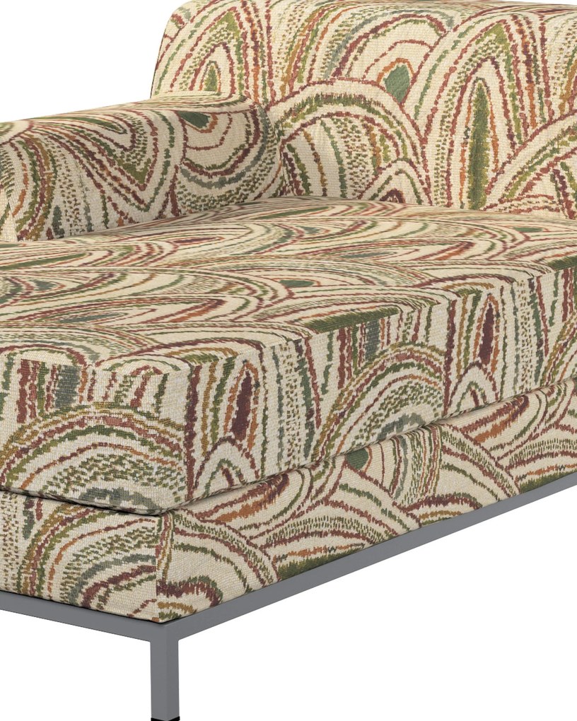 Pokrowiec na szezlong lewostronny Kramfors kolor wielokolorowy tkanina strukturalna, wzorzysta