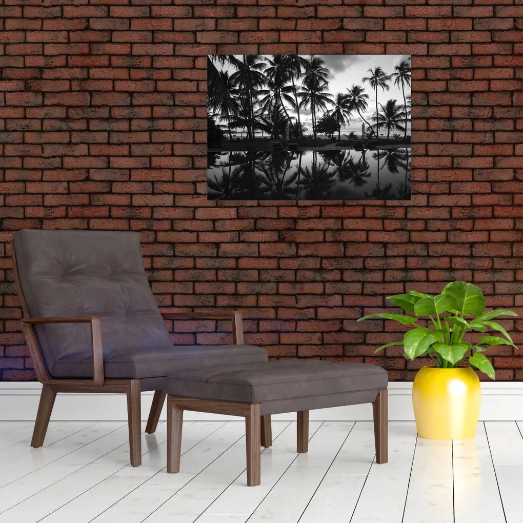 Obraz tropikalnej wyspy (70x50 cm)