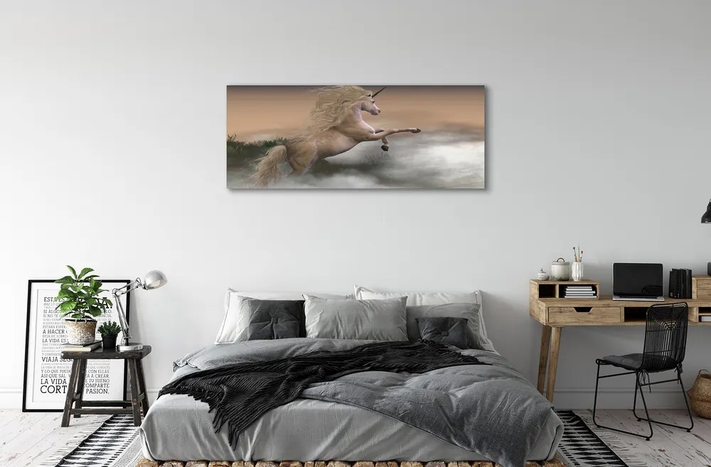 Fotoobraz na płótnie Jednorożec w Chmurach