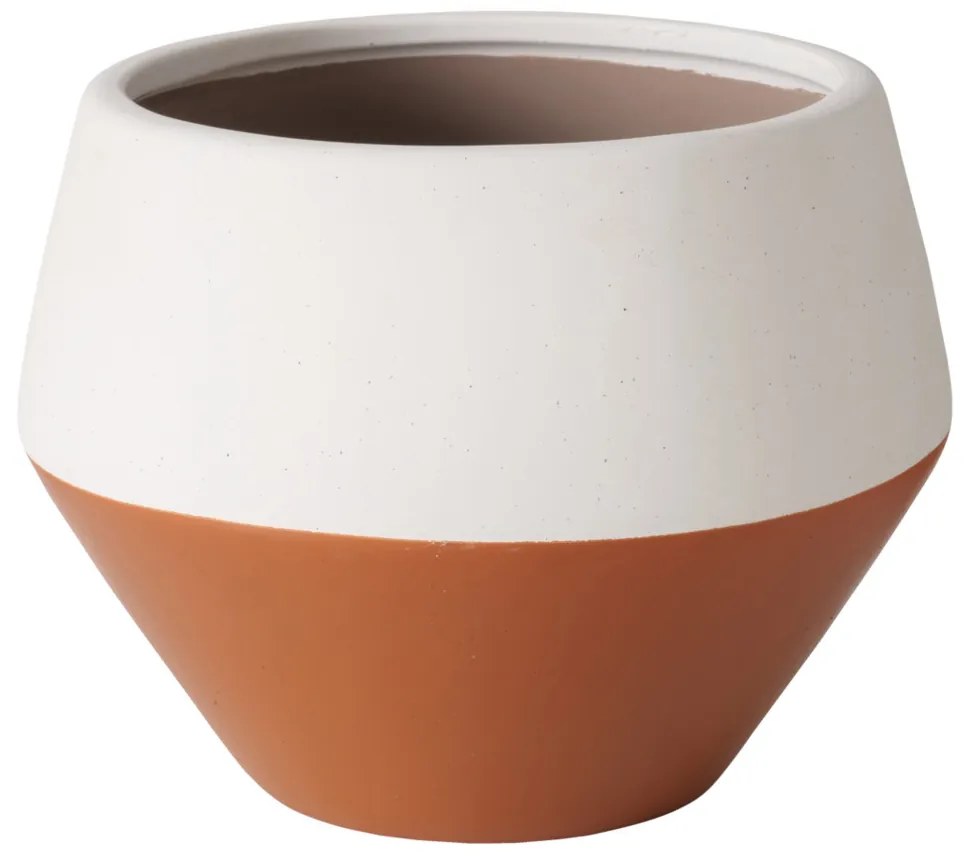 Dwukolorowa osłonka na doniczkę MARLIS, Ø 25,5 cm