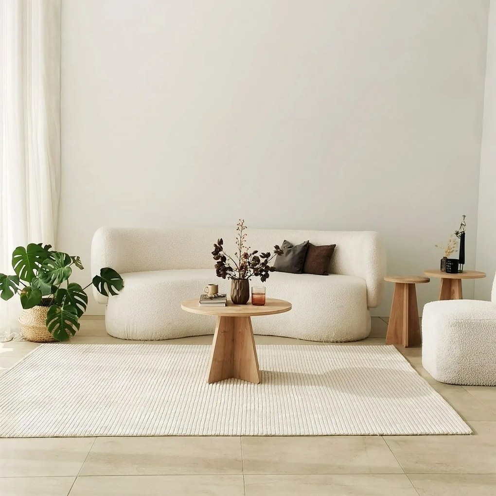 Stolik konferencyjny Mushroom Sapphire Oak