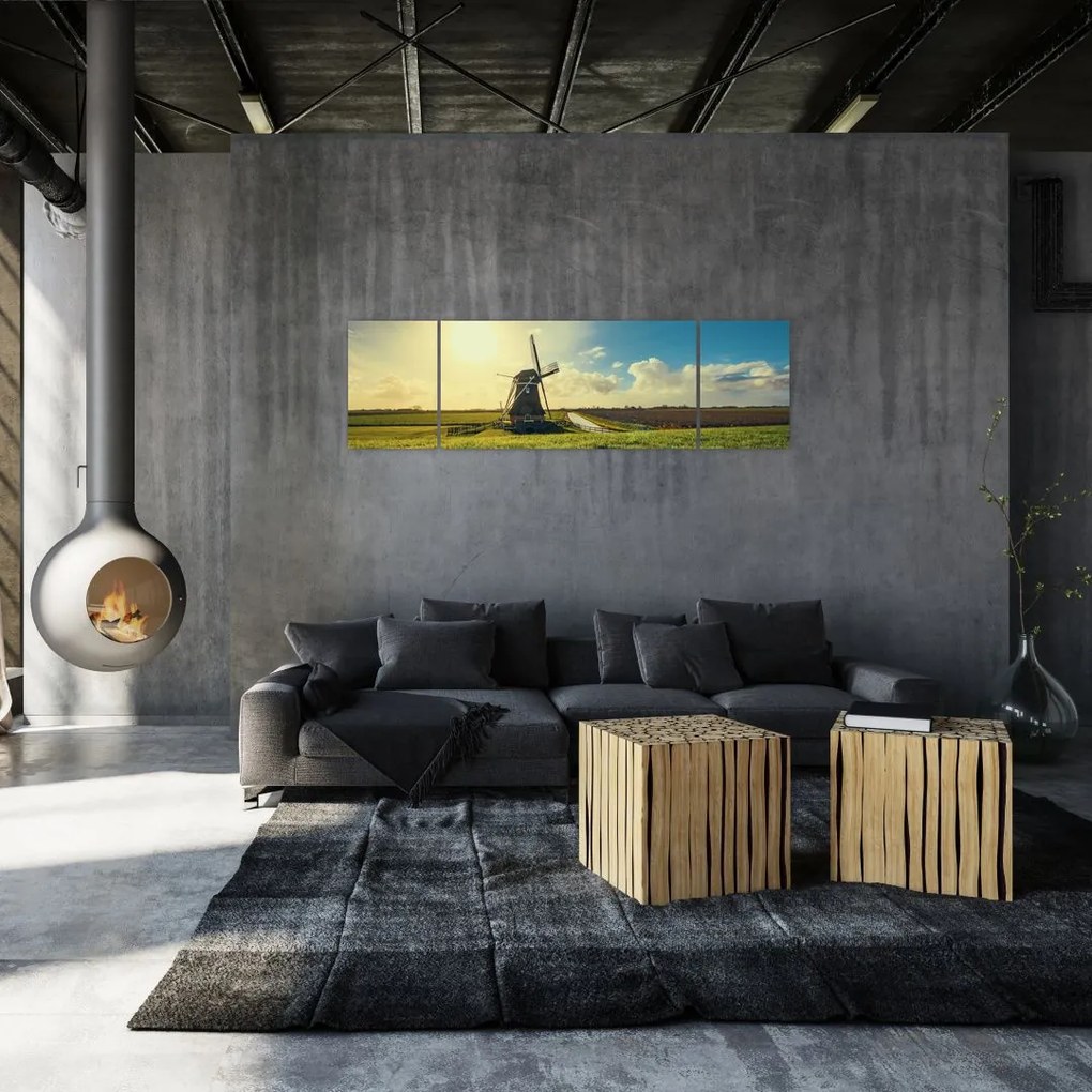 Obraz - Wiatrak (170x50 cm)