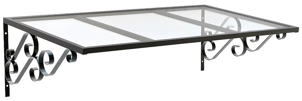 Urokliwe zadaszenie AMBAN z aluminium - 120*80 cm