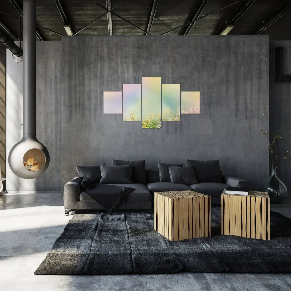 Obraz - Malowana łąka 2 (125x70 cm)