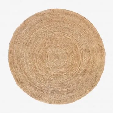 Okrągły Dywan Ø145 Cm Neferet Yute - Sklum