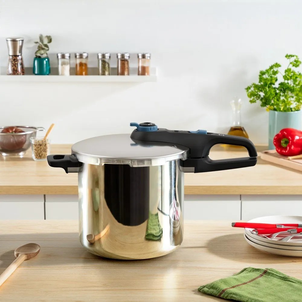 Szybkowar ze stali nierdzewnej 8 l Secure Trendy – Tefal
