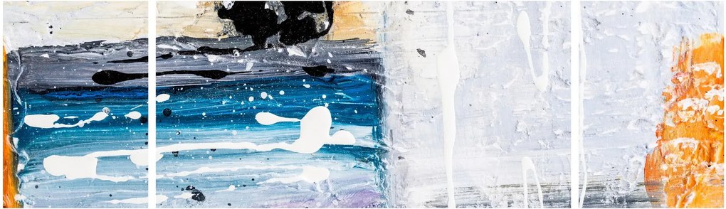 Obraz - Abstrakcyjne pociągnięcia (170x50 cm)