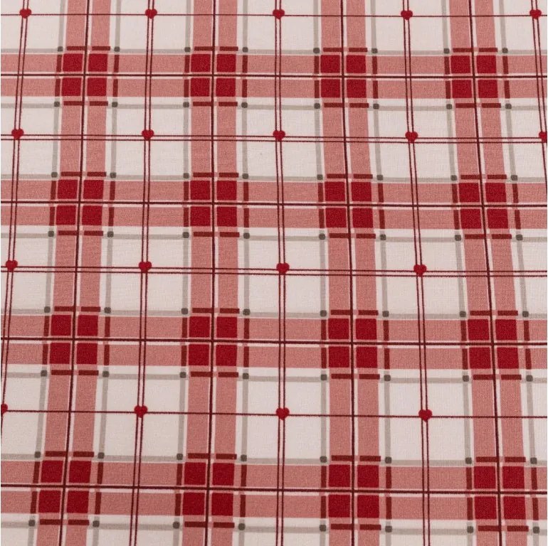 PrzytulneMieszkanie.pl Prześcieradło z mikrofibry TARTAN HEART kolorowe 90x200 cm