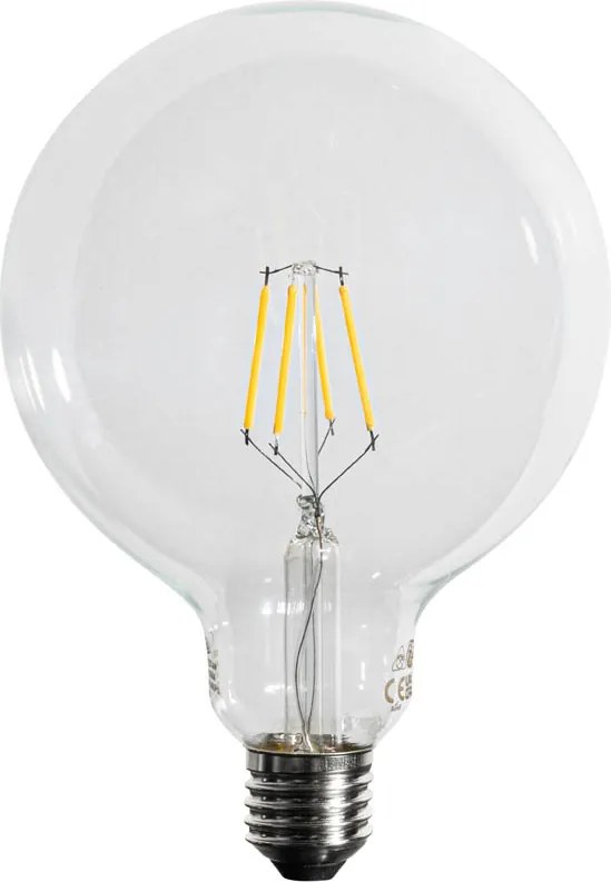 Zestaw 5 żarówek LED E27 3-stopniowo ściemnialnych z żarnikiem spiralnym G125 4W 450 lm 3000K