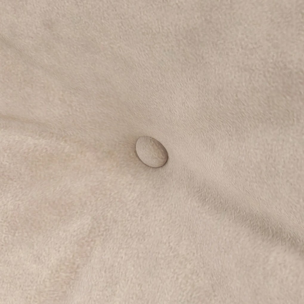 HOMCOM Sofa 2 osobowa z funkcją spania aksamitna z 2 poduszkami w kolorze naturalnym beżowym czarnym | Aosom PL