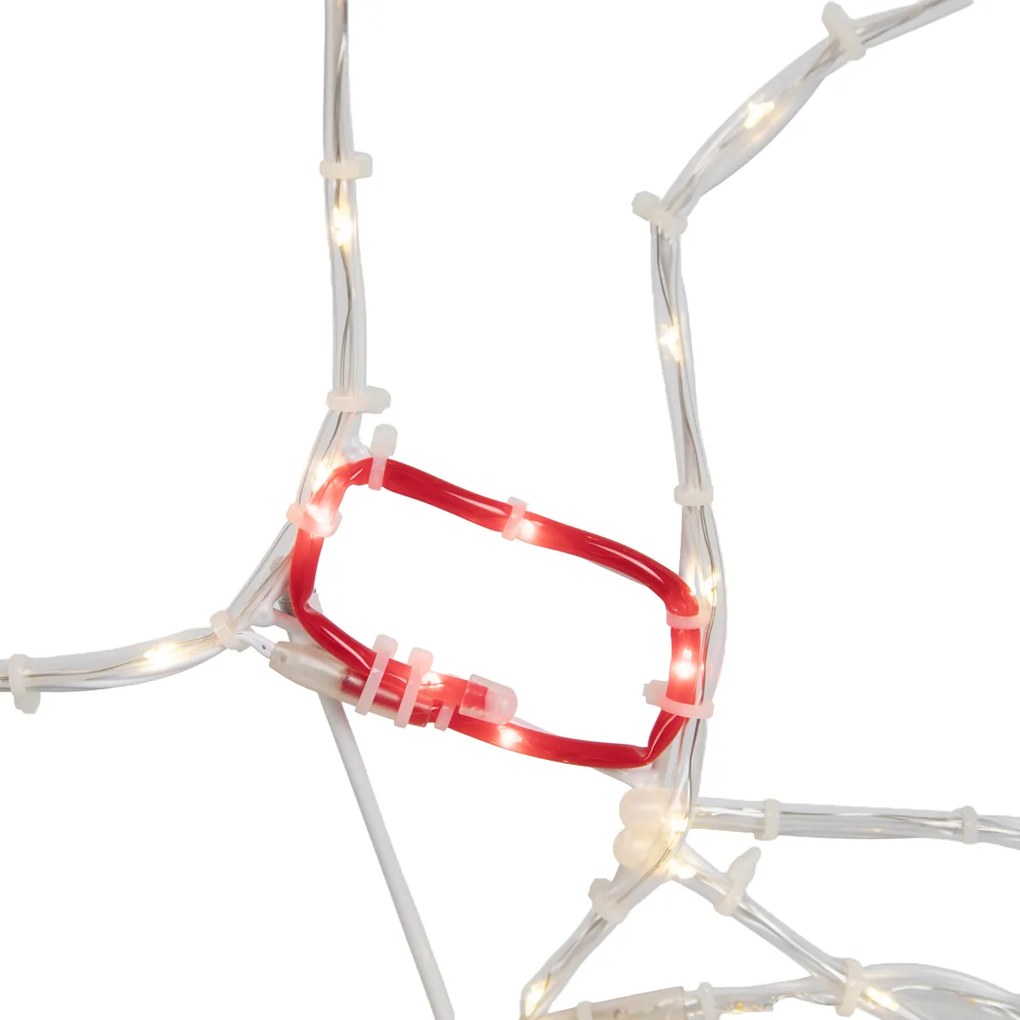 Świąteczna lampa podłogowa Jeleń 50 cm z LED, timerem i IP44 - Pax