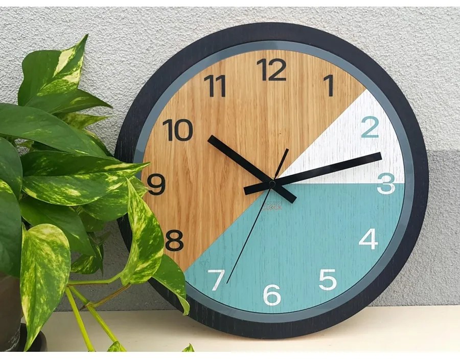 Zegar ścienny nowoczesny z cichym mechanizmem do salonu sypialni okrągły