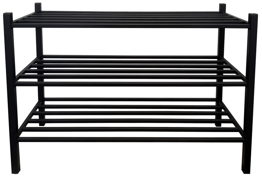 Szafka  na buty DUO Regał Półka stelaż czarny