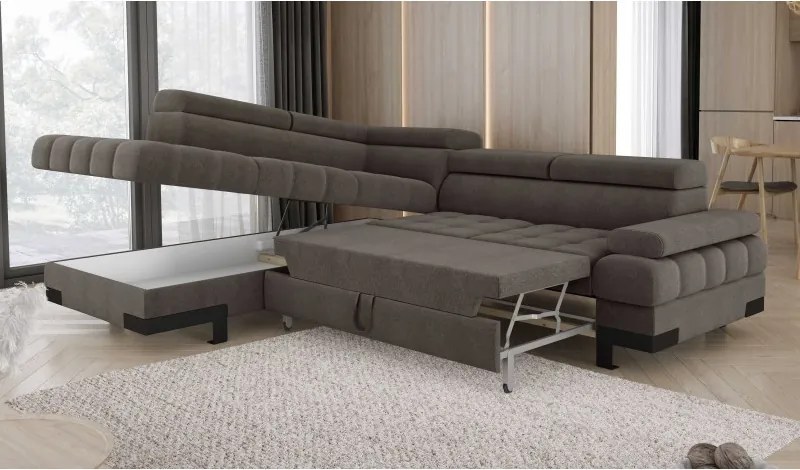 Narożnik SELVA L z funkcją spania i pojemnikiem WERSAL