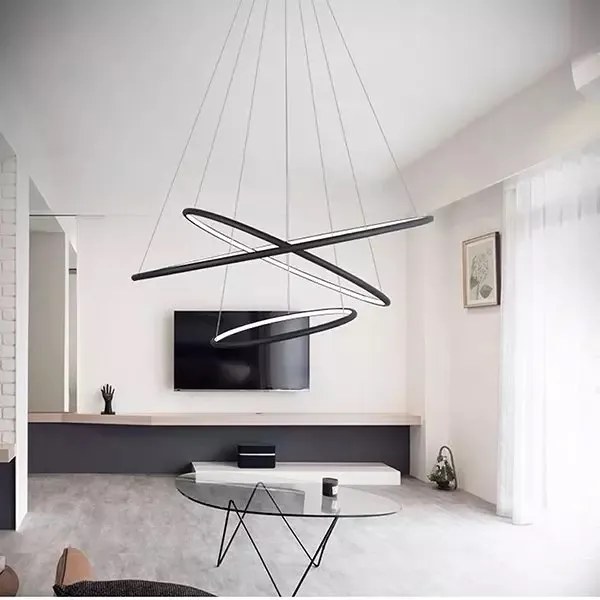 Lampa wisząca ringi Ledowe Okręgi No.3 In 100 cm 4K