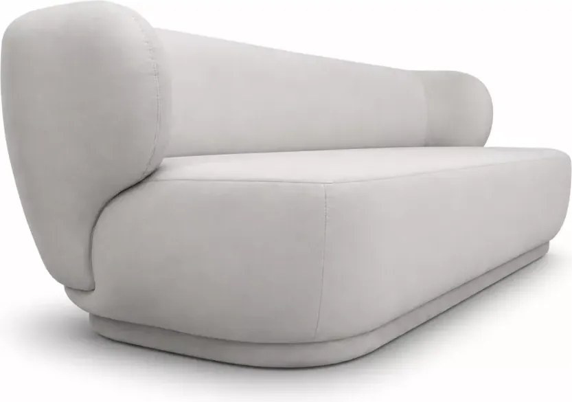 Sofa 3-osobowa Tycjana III - elegancka sofa z zaokrąglonym oparciem i tkaniną do wyboru