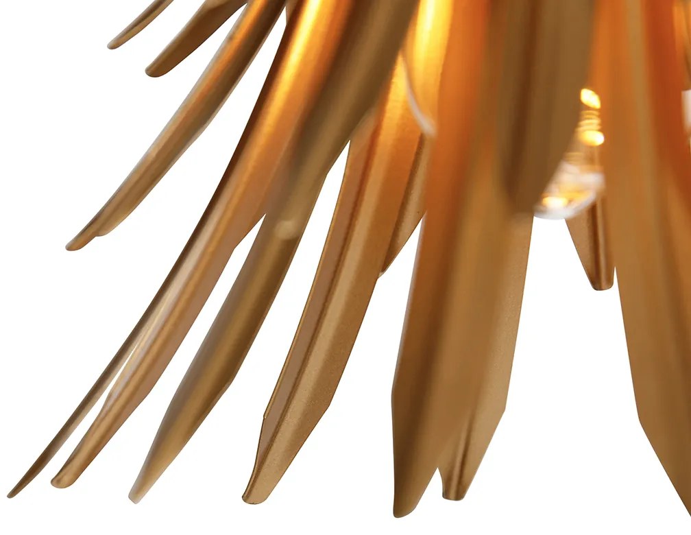 Lampa wisząca art deco złota 3-światłowa - Wesley ArtDeco Oswietlenie wewnetrzne