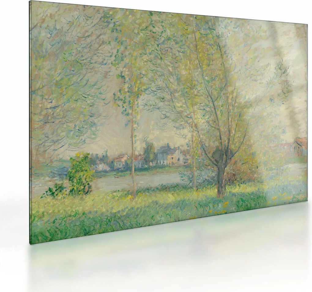 Obraz na szkle - Claude Monet, The Willows, reprodukcje (70x50 cm)