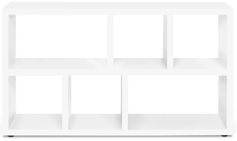 Biały regał 150x83 cm Berlin – TemaHome
