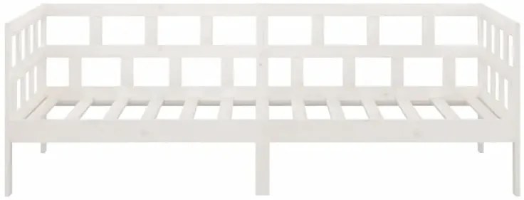 Białe łóżko młodzieżowe z drewna 90x200 T6-M06