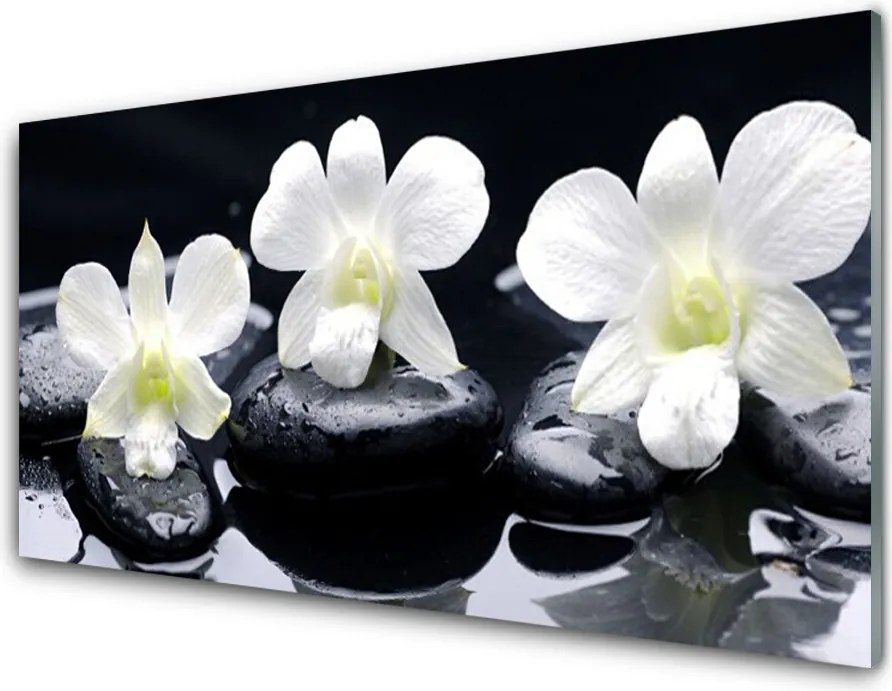 Panel nad blat kuchenny Orchidea W Kompozycji Zen