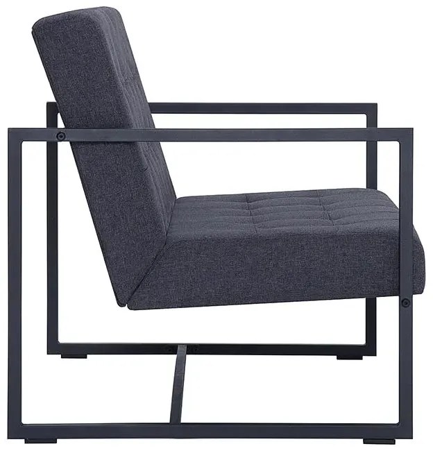 Dwuosobowa grafitowa sofa - Aparro