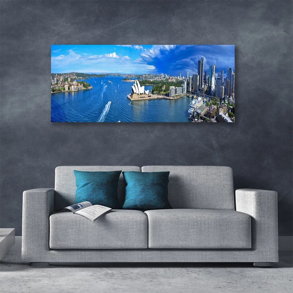 Obraz na płótnie Miasto Wykute w Skale nad Morzem