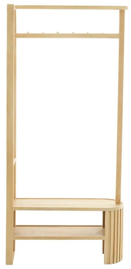 Zestaw do przedpokoju z litego drewna mango w naturalnym kolorze 85x180x30 cm Gaios – Light & Living