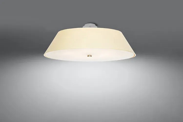 Biały designerski plafon LED 60 cm - EX666-Vegi