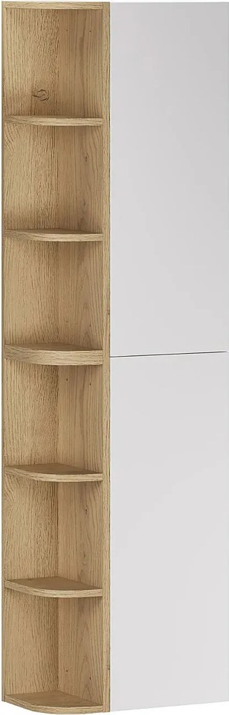 Biały wiszący słupek łazienkowy - Verdessa 11X E6-B62