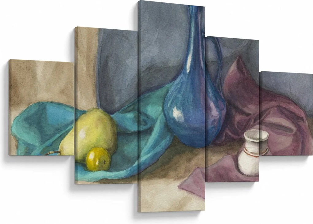 Obraz - Malowana martwa natura (125x70 cm)
