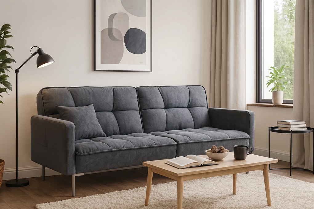 Sofa Kitalio z funkcją spania - popiel
