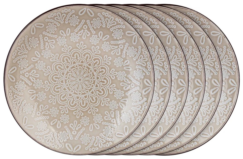 Banquet Zestaw talerzy deserowych Shape 21,3 cm , 6 szt.