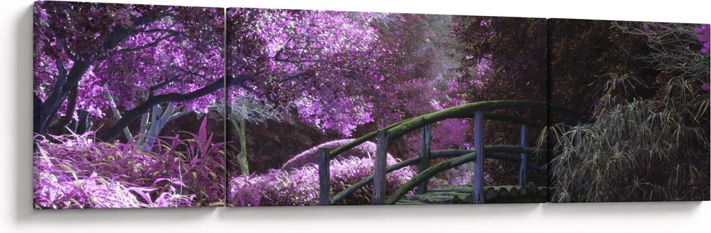 Obraz - fioletowe drzewa (170x50 cm)