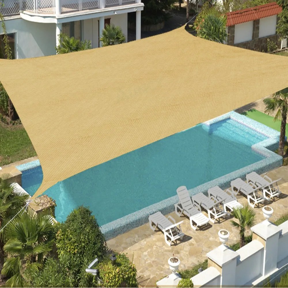 Plandeka przeciwsłoneczna SHADOW 5 x 5 m, kwadratowa, beżowa