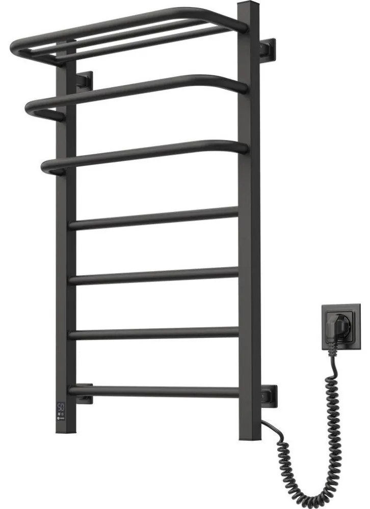 Łaz. elektryczny kaloryfer z termost. FORTIS 350W/230V 80,6 cm IP44 czarny prawy