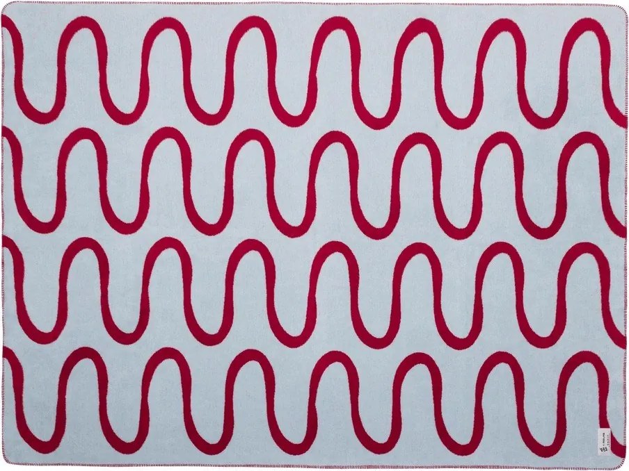 Czerwony koc 150x200 cm Swirl – noo.ma
