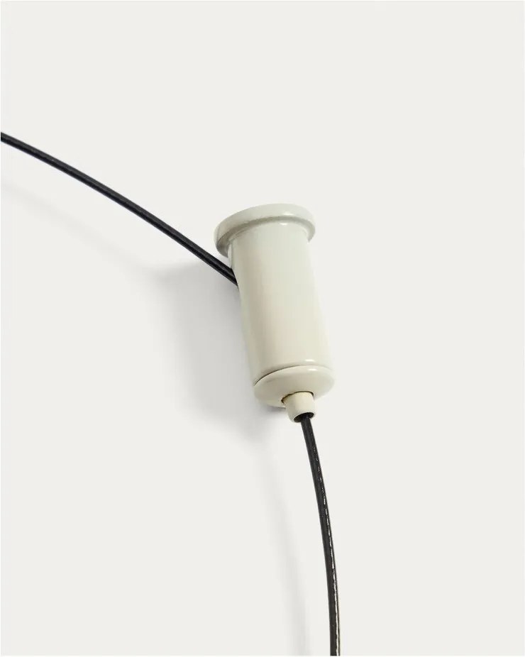 Jasnoszara lampa sufitowa LED ze ściemniaczem z metalowym kloszem ø 16 cm Porte – Kave Home