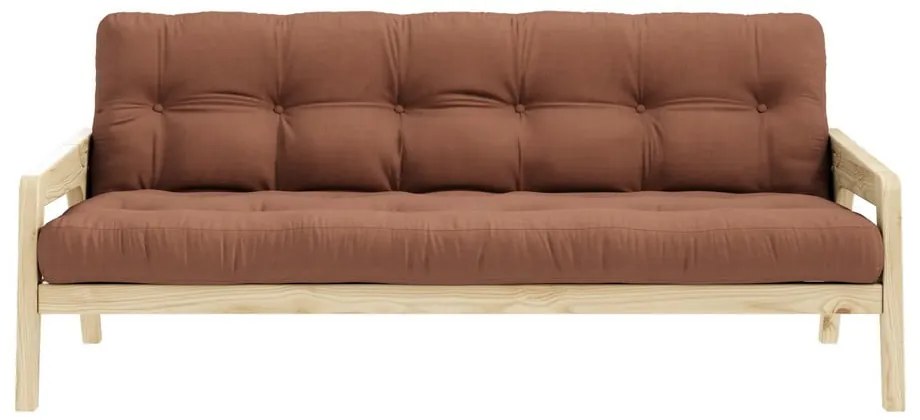 Sofa wielofunkcyjna Karup Design Grab Natural Clear/Clay Brown
