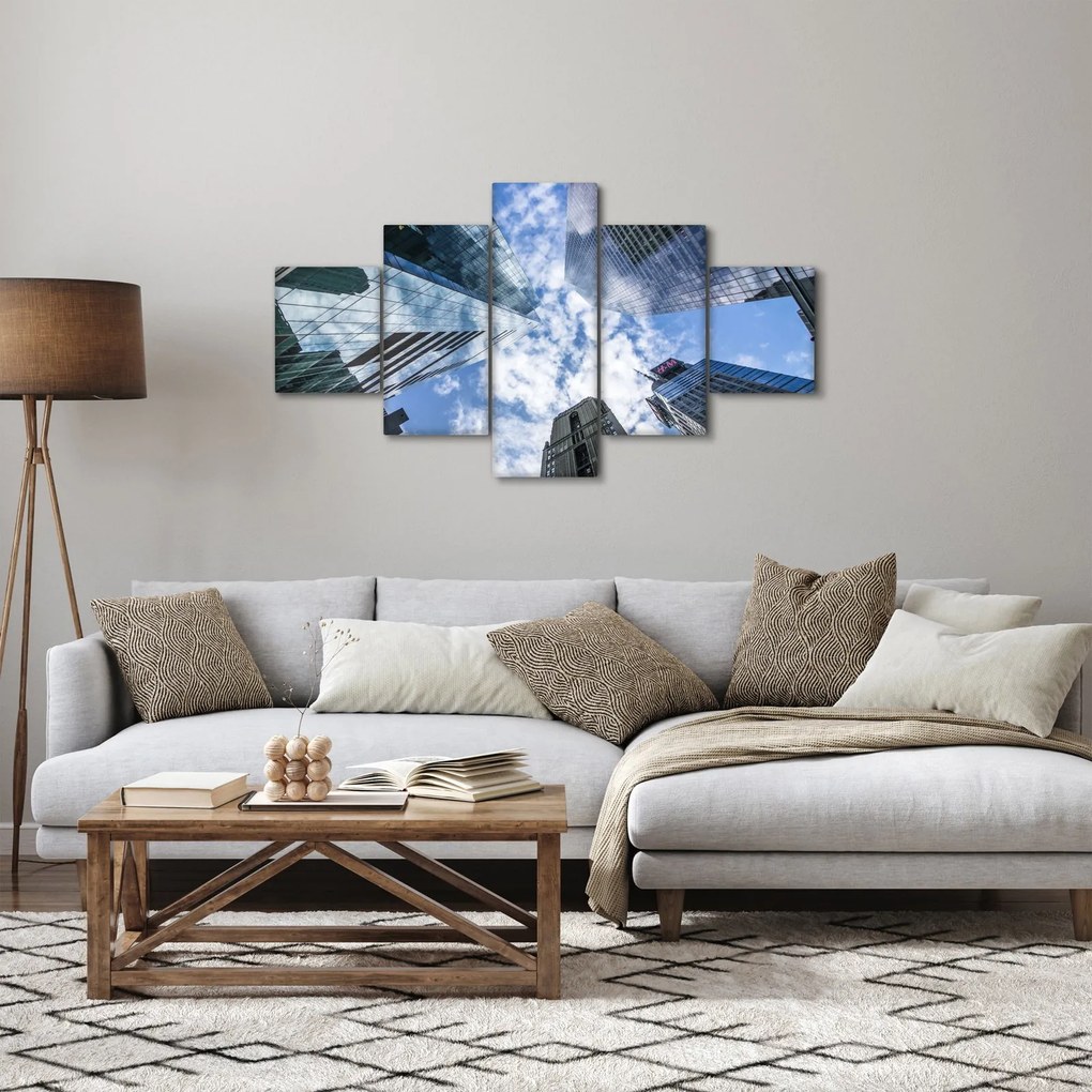 Obraz drapaczy chmur (125x70 cm)