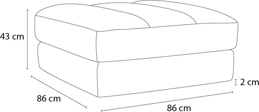 Jasnoszary aksamitny podnóżek Sierra – Bobochic Paris