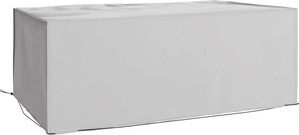 Outsunny Pokrowiec na meble ogrodowe, wodoodporny, przeciwsłoneczny, osłona ochronna 600D Oxford 210 x 140 x 80 cm, szary | Aosom PL