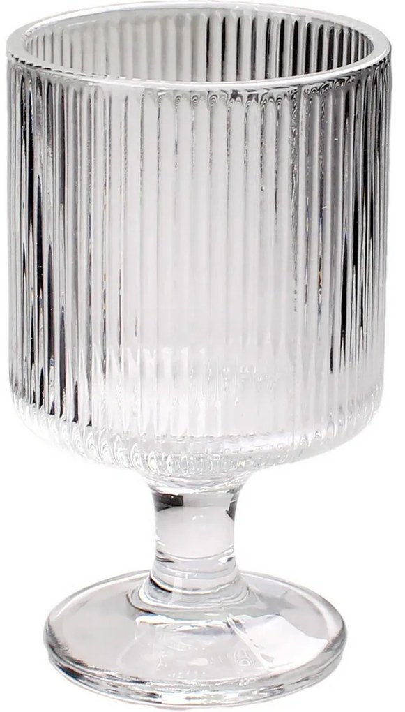 Toro Szklany puchar na podstawce 250 ml, 6,8 x 6,8x 11 cm