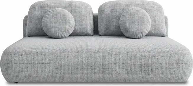 Sofa BASE Rozkładana Dwuosobowa Szara Szenil Japandi
