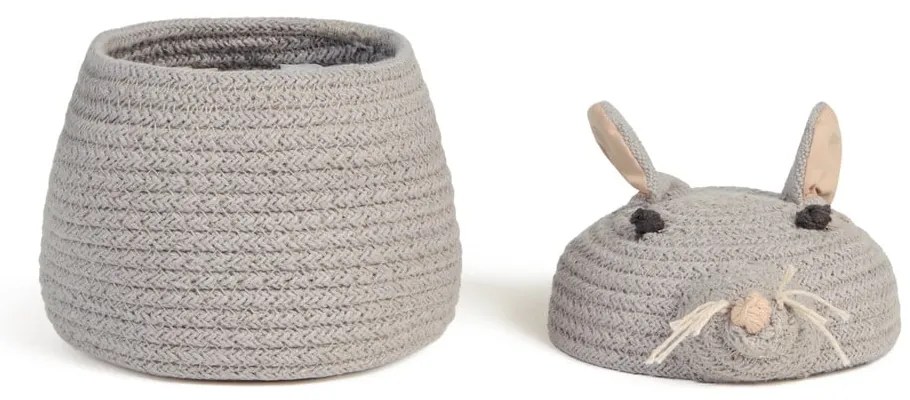 Szary tekstylny dziecięcy kosz na zabawki ø 15x15 cm Mini Renata the Rat – Lorena Canals