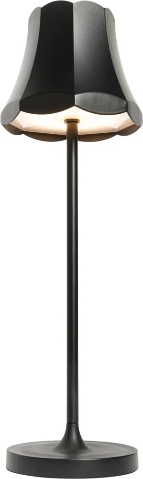Retro Lampa stołowa czarna ładowalna IP44 - Granny