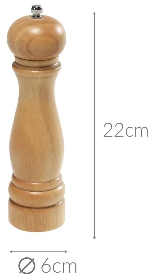 Młynek do pieprzu lub soli, z ceramicznym mechanizmem to prosty i praktyczny asortyment każdej kuchni