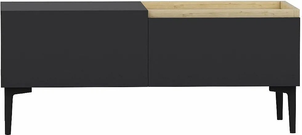 Stojak pod TV – 160 cm x 48 cm x 37 cm – Antracyt – Płyta wiórowa pokryta melaminą