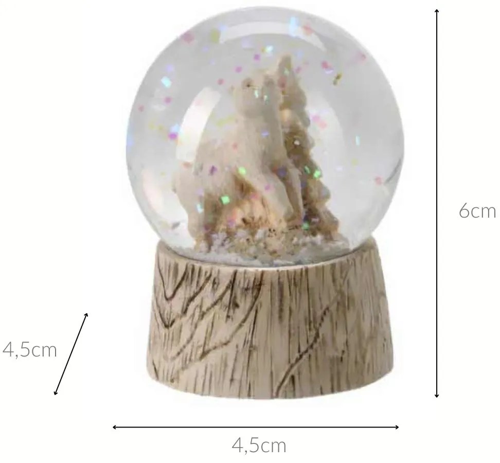 Kula śnieżna ze zwierzątkiem, Ø 4,5 cm